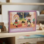 Costume Party Puzzle - costume party puzzle and jigsaw puzzle for kids for kids, shape matching and imaginative theme, a thoughtful educational gift improves focus safe design encourages group play nice - My toys