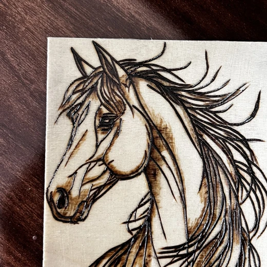 ديكور خشبي منزلي من ستار زون - رسمة الخيل - ستار زون - Image 5