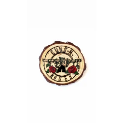 Star Zone Wooden Interior Home Décor, Guns N’ Roses Design, Premium Wood Wall Art for Living Room, Bedroom, Office & Music Lovers