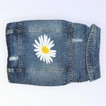 Pet Clothes Dog Jeans Jacket Cool Blue Denim for Small Medium Dogs Vintage (XL) - Best buddies