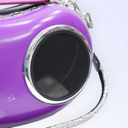 Bubble Window Pet Carrier Shoulder Bag (purple) - Best buddies - Image 5