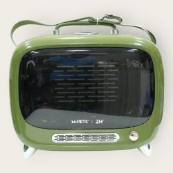 M-PETS Retro TV-Inspired Pet Carrier