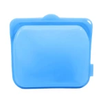 Breathe Reusable Blue Silicone Bags, 2000 ML, BPA free, FDA Approved - Breathe