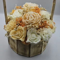 skin and beyond flowers bouquet made of candles