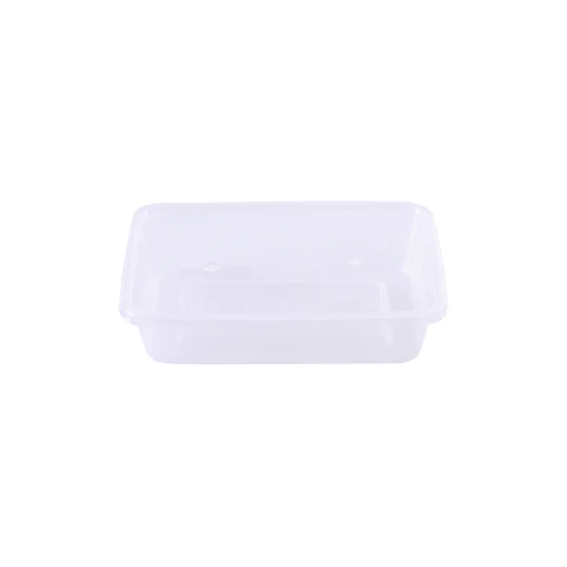 علب مايكرويف شفاف مستطيل و غطاء سعة 500 - 60 قطعة من ار زي - ار زي - Image 2