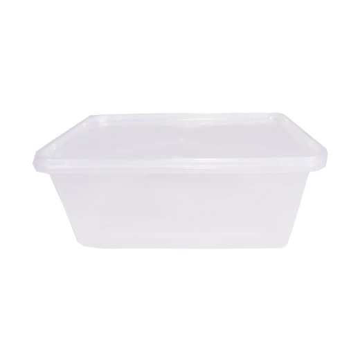 علب مايكرويف شفاف مستطيل و غطاء سعة 1000, 60 قطعة من ار زي - ار زي - Image 2