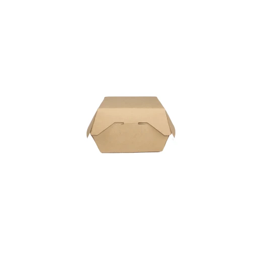 علبة ورقية برجر بني كبير - قطعة واحدة - ار زي - Image 2