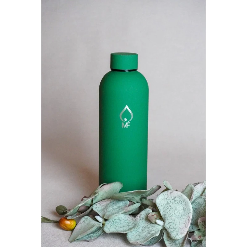 MF 750ml Stainless Steel Water Bottle, Double Wall Vacuum Insulated, Leak-Proof, Reusable, Keeps Drinks Hot or Cold for 24 Hours, BPA-Free Flask - MF