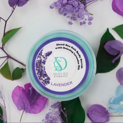 Dead Sea Salt Body Scrub with Relaxing Lavender Oil