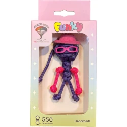 Funky Handmade Paracord Keychain & Bag Charm – Multi-Purpose Key Holder and Stylish Everyday Accessory for Bags, Keys & Car Keys
