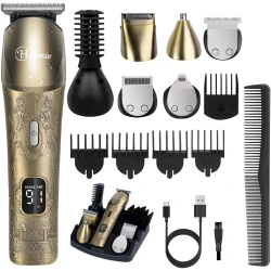 Hatteker Upgraded Beard Trimmer for Men Waterproof Cordless