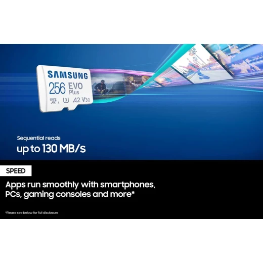 Samsung EVO Plus w/SD Adaptor 256GB Micro SDXC - Samsung - Image 2