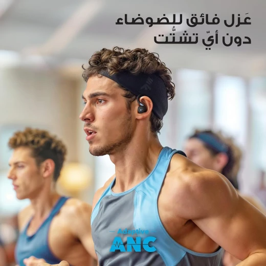 سماعات ساوندكور سبورت X20 من أنكر، سماعات أذن رياضية لاسلكية حقيقية، خطافات أذن قابلة للدوران والتمديد، إلغاء الضوضاء، جهير عميق، مقاومة للماء والعرق والغبار IP68، تشغيل يدوم 48 ساعة، سماعات أذن رياضية - انكر - Image 6