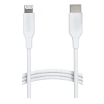 كيبل USB C إلى Lightning (معتمد من MFi) شحن سريع لأجهزة ايفون و ايباد أبيض من امازون - امازون
