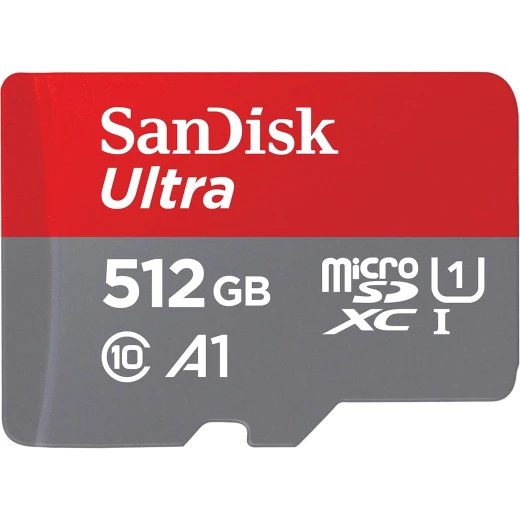 بطاقة MicroSDXC Ultra سعة 512 جيجابايت بسعة 150 ميجابايت فقط - بطاقة SD ذات سعة ممتدة (MicroSDHC) من سانديسك