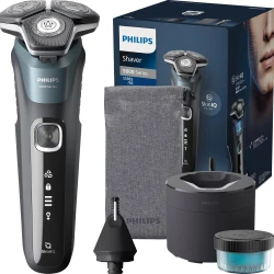 Philips Electric Shaver 5000 Series with Cleaning Machine Model Electric Beard Trimmer Men
