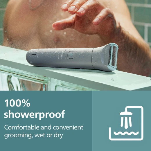 ماكينة حلاقة الجسم من فيليبس | تشذيب وحلاقة شعر الجسم | مقاومة للماء بنسبة 100% | لطيفة على البشرة - فيليبس - Image 2