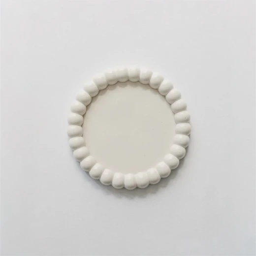 Naiviol Small Bubble Round Decorative Gypsum Coaster – 100% Handmade, Cup and Candle Base for Modern Coffee Table Décor, Elegant Home Gift for Home Styling Lovers Naiviol Small Bubble Round Decorative Gypsum Coaster – 100% Handmade, Cup and Candle Base for Modern Coffee Table Décor, Elegant Home Gift for Home Styling Lovers