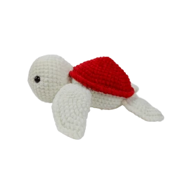 Fatomte, Turtle, white and red, piece 30*30*12cm