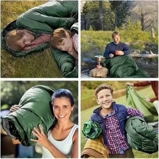 Tactical Sleep Bag green Size 200/70 - Tactical - Image 2