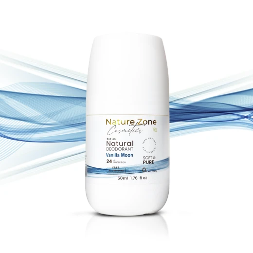 Nature Zone Vanilla Moon Smell Natural Deodorant Roll-On With Vitamins E,C | Natural Ingredients, Free Aluminum, Alcohol, Plastic, Cruelty, Vegan, Paraben | Long-lasting Odor Protection For Women & Men & Kids - nature zone - Image 3