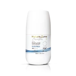 Nature Zone Vanilla Moon Smell Natural Deodorant Roll-On With Vitamins E,C | Natural Ingredients, Free Aluminum, Alcohol, Plastic, Cruelty, Vegan, Paraben | Long-lasting Odor Protection For Women & Men & Kids