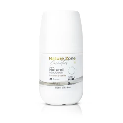 Nature Zone Coconut Vanilla Smell Natural Deodorant Roll-On With Vitamins E,C | Natural Ingredients, Free Aluminum, Alcohol, Plastic, Cruelty, Vegan, Paraben | Long-lasting Odor Protection For Women & Men & Kids