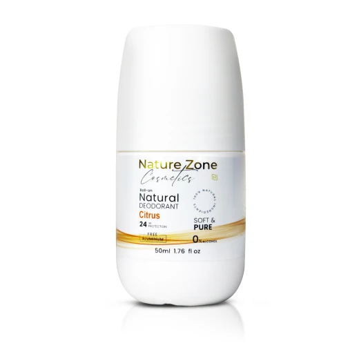 Nature Zone Citrus Smell Natural Deodorant Roll-On With Vitamins E,C | Natural Ingredients, Free Aluminum, Alcohol, Plastic, Cruelty, Vegan, Paraben | Long-lasting Odor Protection For Women & Men & Kids Nature Zone Citrus Smell Natural Deodorant Roll-On With Vitamins E,C | Natural Ingredients, Free Aluminum, Alcohol, Plastic, Cruelty, Vegan, Paraben | Long-lasting Odor Protection For Women & Men & Kids