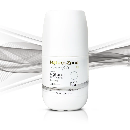 Nature Zone Unscent Smell Natural Deodorant Roll-On With Vitamins E,C | Natural Ingredients, Free Aluminum, Alcohol, Plastic, Cruelty, Vegan, Paraben | Long-lasting Odor Protection For Women & Men & Kids - nature zone - Image 3