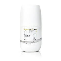 Nature Zone Unscent Smell Natural Deodorant Roll-On With Vitamins E,C | Natural Ingredients, Free Aluminum, Alcohol, Plastic, Cruelty, Vegan, Paraben | Long-lasting Odor Protection For Women & Men & Kids