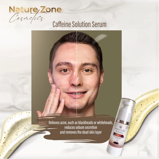 Nature Zone Revitalize Your Skin with Natural Caffeine Serum For Face & Under Eyes - Combat Acne, Dark Circles, Fine Lines, Wrinkles, Anti-Aging For Men & Women (1.06 Fl Oz) - nature zone - Image 6