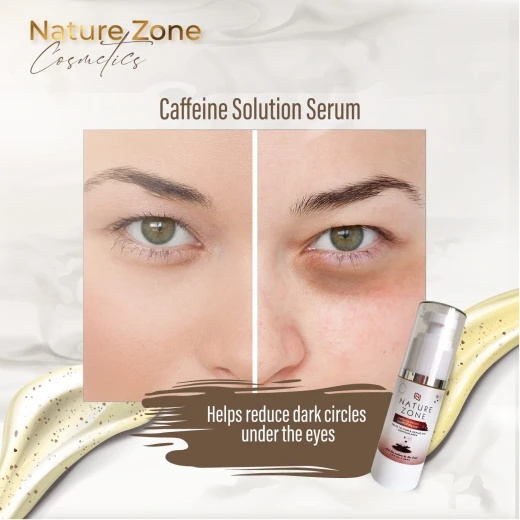 Nature Zone Revitalize Your Skin with Natural Caffeine Serum For Face & Under Eyes - Combat Acne, Dark Circles, Fine Lines, Wrinkles, Anti-Aging For Men & Women (1.06 Fl Oz) - nature zone - Image 2