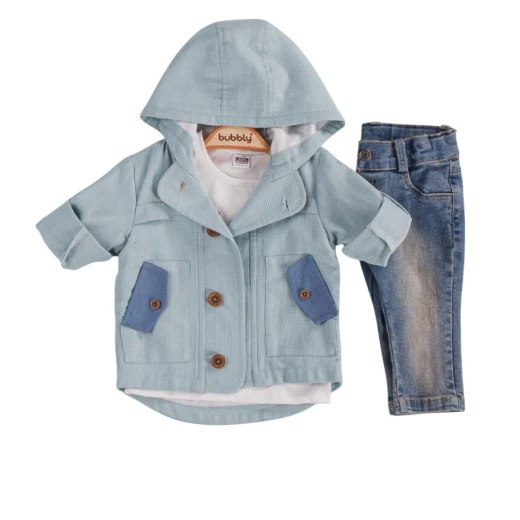 Charming babies, baby boy suit, mint green, 18 months to 24 months, 2 pieces
