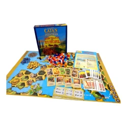 Strategy game to explore the trade routes of Europe History of Catan Merchants of Europe