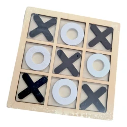 Wooden Tic-Tac-Toe Black x,o