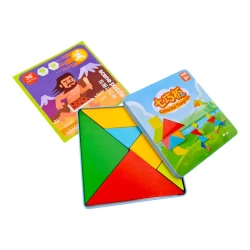 Test Wooden Colorful Shape Board Quick Geometric Puzzle Game