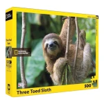 New York National Geographic Puzzle 500 Pieces Three Toed Sloth - New York Puzzle Company
