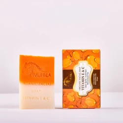 Creamy facial soap with Vitamin C & E