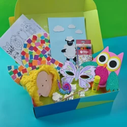 Wenzo Craft Box Animals Design For Girl Contains 8 Activities Rainbow Colors
