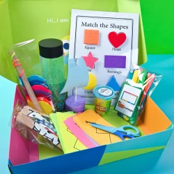 Wenzo Craft Box Preschool Contains 8 Activities Rainbow Colors