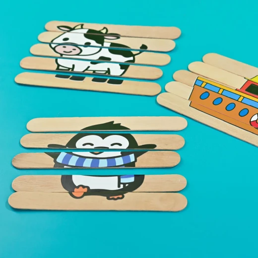 Wenzo Craft Box Preschool Contains 8 Activities Rainbow Colors - wenzo craft box - Image 7