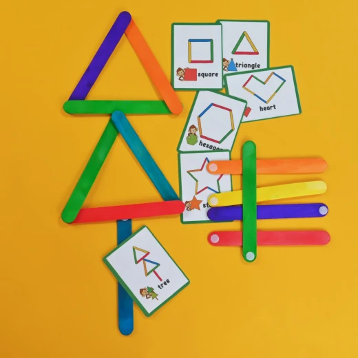 Wenzo Craft Box Preschool Contains 8 Activities Rainbow Colors - wenzo craft box - Image 9