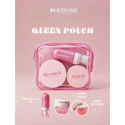 Mermaid Queen Ponch Pink Gift Set of Scrub, Butter and Glowing Pink Body Oil
