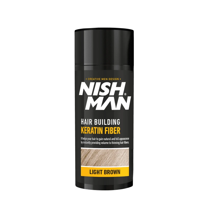 Nish Man Keratin Fiber Light Brown - Nishman