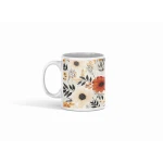 benosh crafts,floral mug,boho style,12oz,1 piece - Benosh