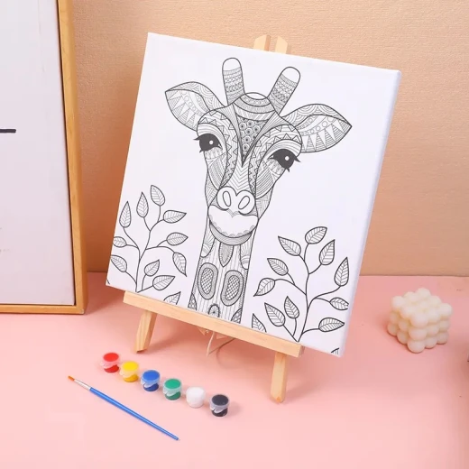 مجموعة الرسم اليدوية - زرافة 30*30 من يويوسو مجموعة الرسم اليدوية - زرافة 30*30 من يويوسو