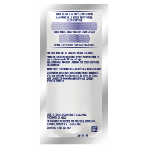 Crest 3D White professional transformation Whitening Strips, 1 Upper & 1 Lower Strip, daily use - Crest - Image 2