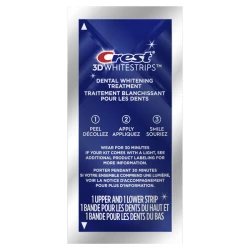 Crest 3D White professional transformation Whitening Strips, 1 Upper & 1 Lower Strip, daily use