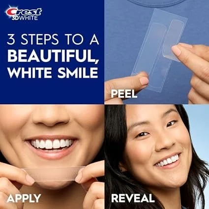 Crest 3D White professional transformation Whitening Strips, 1 Upper & 1 Lower Strip, daily use - Crest - Image 5