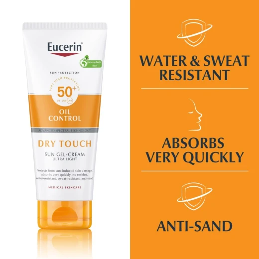 Eucerin Sun Protection Oil Control Spf50+ Sun Body Gel-cream Dry Touch 200 Ml - Eucerin - Image 4
